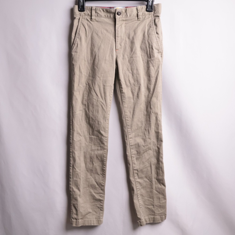 Boden Boys Tan Chino Pants Size 12Y 152cm Slim Fit Cotton Blend B1029 Uniform